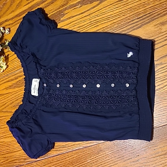 Abercrombie kids Navy Blue Top - Picture 2 of 6